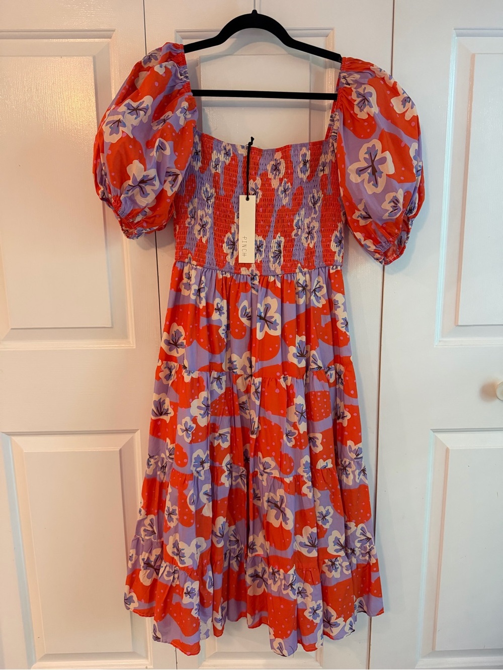 Pinch Lalisa Dress Floral Puff-Sleeve Dress